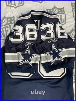 Dallas Cowboys Game Issued Authentic Jersey, Reebok Navy Blue Away Road, Sz 46