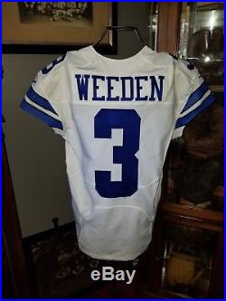 Dallas Cowboys Game Issued Football Jersey Brandon Weeden