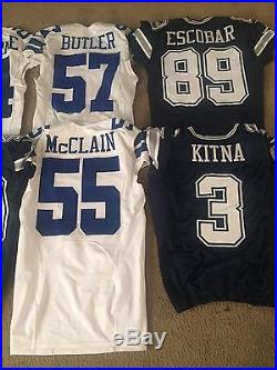 Dallas Cowboys Game Jerseys, Lot Of 8, Issued And Used