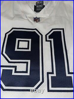 Dallas Cowboys Nike Color Rush Double Star Ladouceur 91 Game Issued Jersey