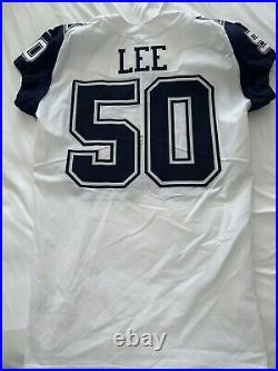 Dallas Cowboys Nike Color Rush Double Star Sean Lee 50 Game Issued Jersey