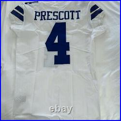 Dallas Cowboys Nike Dak Prescott # 4 Game Issued Jersey with Team COA