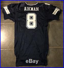 Dallas Cowboys Troy Aikman 2000 game issued jersey with Tom Landry patch Nike