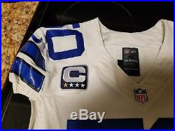Dallas Cowboys game issued/worn Sean Lee white jersey withcaptain patch from 2013