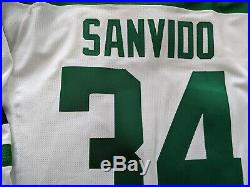 Dallas Stars Patrick Sanvido white game issued jersey 56