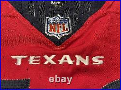 Dalton Keene Houston Texans NFL Team Issued Battle Red Jersey (Virginia Tech)