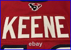 Dalton Keene Houston Texans NFL Team Issued Battle Red Jersey (Virginia Tech)