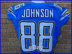 David Johnson San Diego Chargers Team Issued Game Used Game Worn Jersey