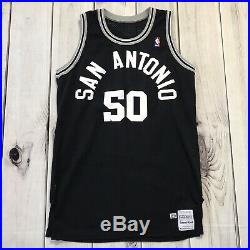 David Robinson Game Issued Used Worn Sand Knit Spurs Jersey