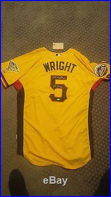David Wright Game Issued New York Mets All Star BP Jersey Signed Steiner Holo