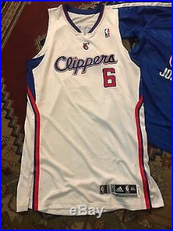 DeAndre Jordan Game Worn Used NBA Jersey Los Angeles Clippers Pro Cut Issued