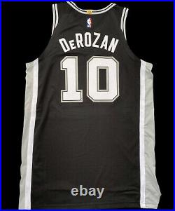 Demar Derozan Spurs Game Jersey Nike Used Worn Issued Nba Champion Raptors