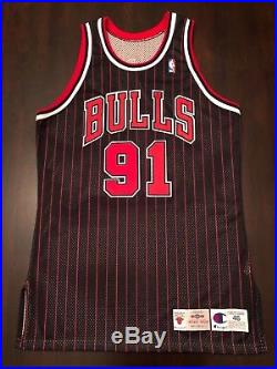 Dennis Rodman 1995-96 Pro Cut Team game Issued Chicago Bulls Jersey 46+3 RARE