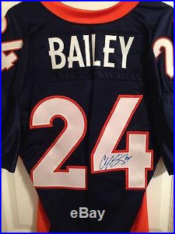 Denver Broncos Champ Bailey Game Worn Team Issued Autographed NFL Jersey PSA COA