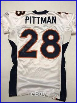 Denver Broncos Michael Pittman GAME WORN/ Issued & SIGNED Jersey WithCOA