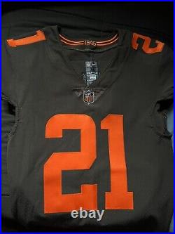 Denzel Ward Autographed Cleveland Browns Authentic Jersey Game Issued