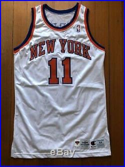 Derek Harper New York Knicks Champion 1994-95 Pro Cut Game Issue Jersey 44 +3