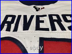 Derek Rivers Houston Texans NFL Team Issued Worn Game Jersey (Youngstown State)