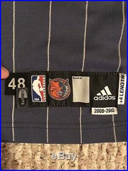 Derrick Brown Charlotte Bobcats Game Worn Used Issued Jersey 48 Adidas 2009-10