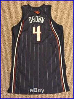 Derrick Brown Charlotte Bobcats Game Worn Used Issued Jersey 48 Adidas 2009-10
