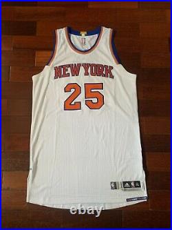 Derrick Rose Knicks Home Game Issued Team Issued Pro Cut Jersey