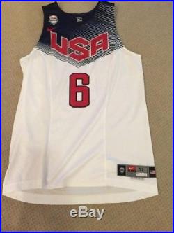 Derrick Rose Nike USA Basketball Game issued jersey 52+4 2014 FIBA World Cup