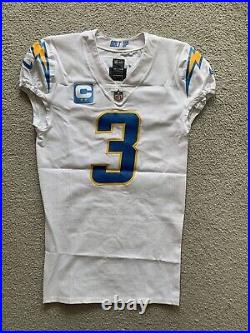 Derwin James Jr. #3 Los Angeles Chargers Team-Issued NFL Football Jersey Away