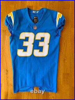 Derwin James Jr. Los Angeles Chargers 2021-22 Game-Issued NFL Football Jersey 42