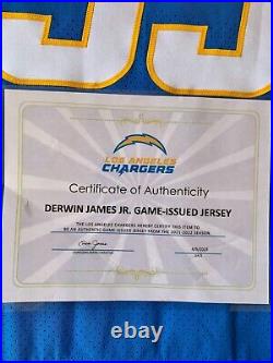 Derwin James Jr. Los Angeles Chargers 2021-22 Game-Issued NFL Football Jersey 42