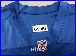 Detroit Lions #1 Stitched 2001 Reebok Team Issue Game Cut Jersey Mens Size 46