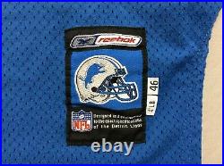 Detroit Lions #1 Stitched 2001 Reebok Team Issue Game Cut Jersey Mens Size 46