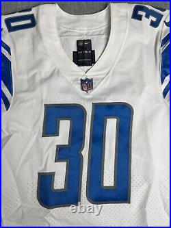 Detroit Lions Authentic Game Issued #30 Williams NFL Jersey 2021