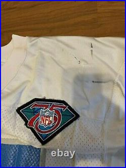 Detroit Lions Doug Widell Game Issued Jersey #67 Size 48 75th Anniversary Logo P