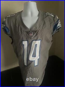 Detroit Lions Game Issued Jersey Kerrith Whyte 14 Grey