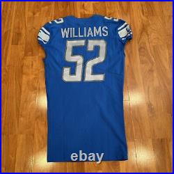 Detroit Lions Game Issued NFL Jersey Nike Antwione Williams 2017 Season