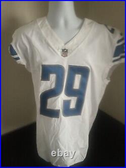 Detroit Lions Game Issued Worn Used Jersey LeGarrette Blount 29 White