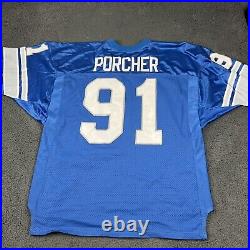 Detroit Lions Game Used Jersey Robert Porcher 91 Wilson 52 Authentic Issued