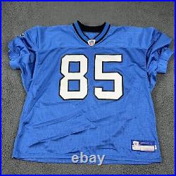 Detroit Lions Jersey Game Used Kevin Johnson 85 Blue Reebok Official NFL Issued