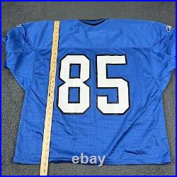 Detroit Lions Jersey Game Used Kevin Johnson 85 Blue Reebok Official NFL Issued