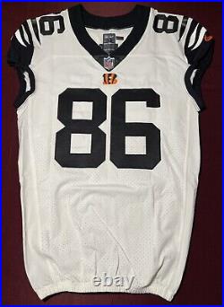 Devin Asiasi Cincinnati Bengals NFL Team Issued White Alt Game Jersey (UCLA)