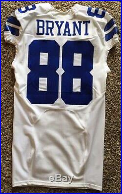 Dez Bryant Dallas Cowboys Nike Game Issued Jersey Tagged 2014, Coa From Cowboys