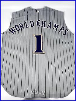 Diamondbacks Arizona Dbacks Authentic Team ISSUED JERSEY WORLD CHAMPIONS 2001