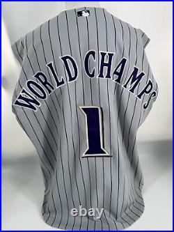 Diamondbacks Arizona Dbacks Authentic Team ISSUED JERSEY WORLD CHAMPIONS 2001