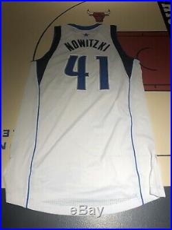 Dirk Nowitzki Game Issued Customed Dallas Mavericks Jersey Adidas