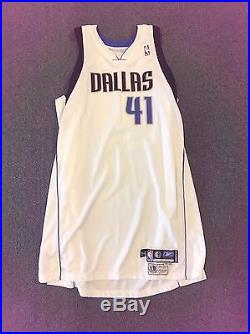 Dirk Nowitzki Game Used/Issued Jersey Dallas Mavericks MeiGray White