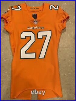 Dolphins game issued jersey Color Rush Kalen Ballage