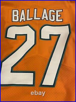 Dolphins game issued jersey Color Rush Kalen Ballage