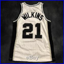 Dominique Wilkins 96/97 Spurs Champion Jersey Game Worn Issued Pro Cut