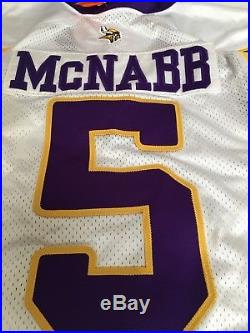 Donovan McNabb game issued Minnesota Vikings jersey sz 46 Syracuse University