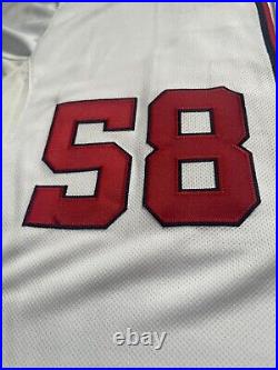 Doug Fister Washington Nationals Player-Issued #58 White Jersey Game Used